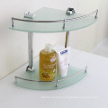 Bathroom Accessories Wall Corner Glass Shelf 2 tiers glass shelf for Bathroom